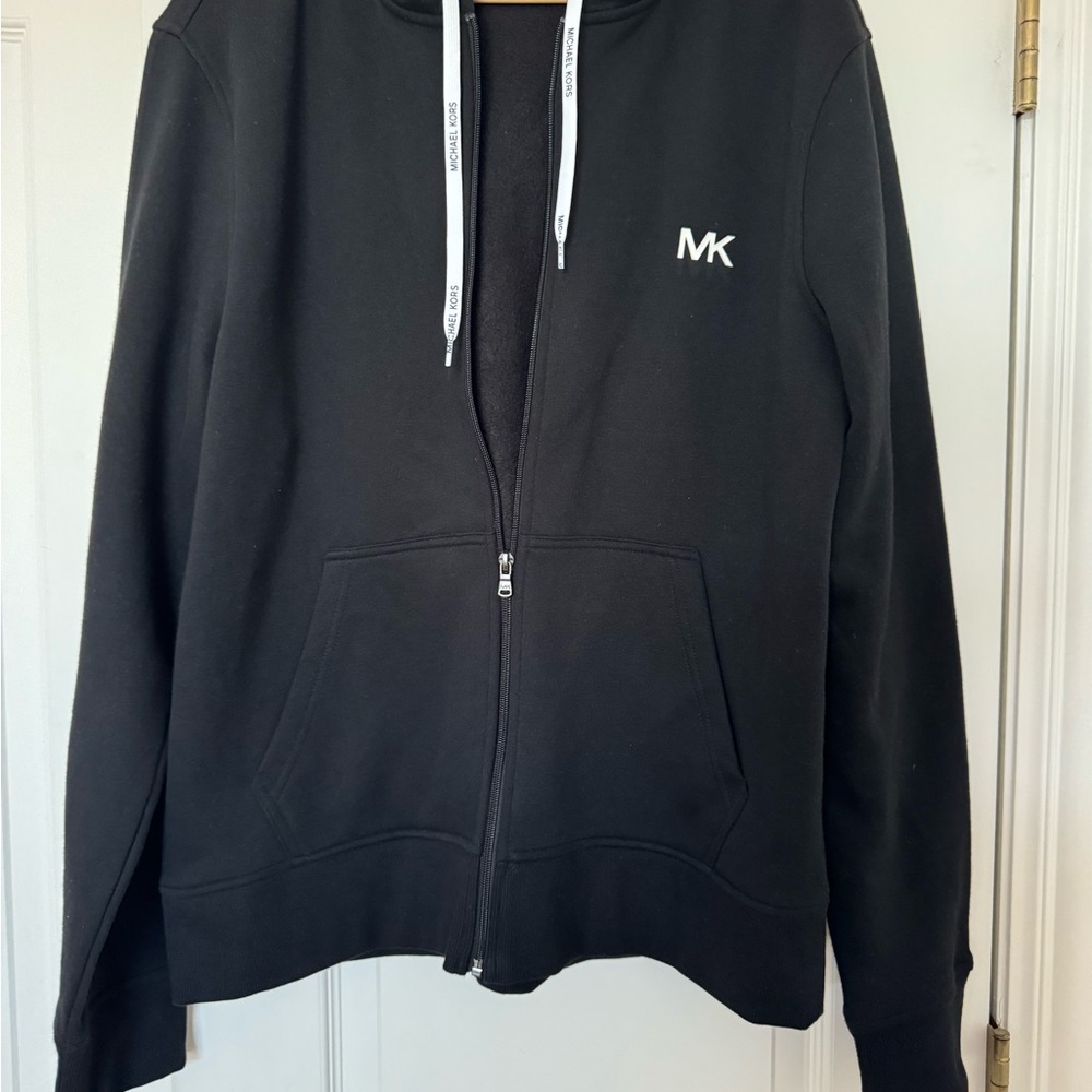 Michael Kors Black Zip-Up Hoodie